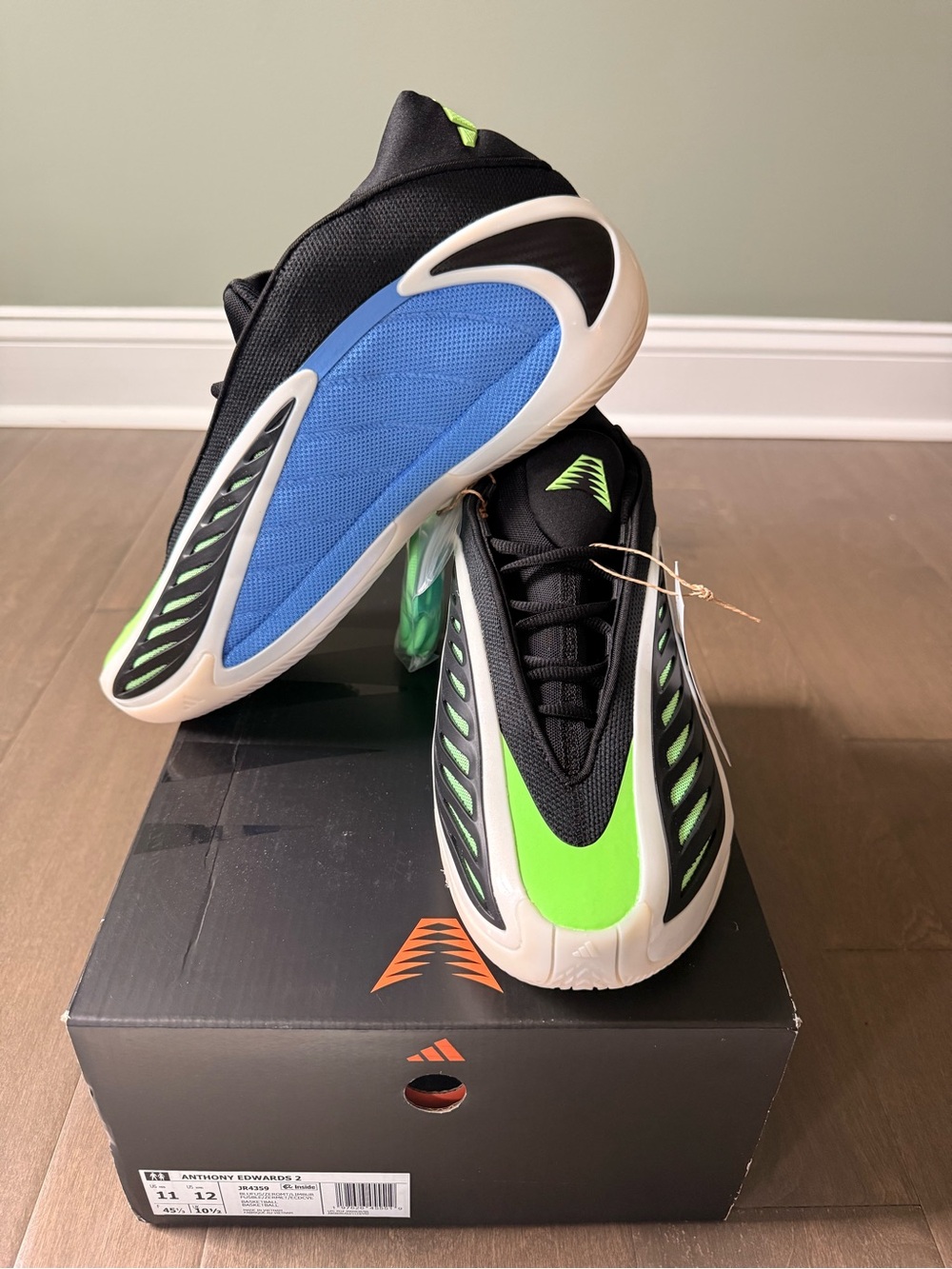 Adidas Anthony Edwards 2 "Blue Fusion” Basketball Sneakers
